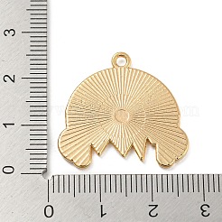 合金ペンダント  エナメル  ヘッドセット  ライトゴールド  ブラック  24x26x1.5mm  穴：2mm&nbsp;FIND-Z011-02A