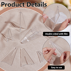 16セット2スタイルのアクリルリングディスプレイ  透明  完成品：3.45~4.5x5~8cm  8セット/スタイル&nbsp;AJEW-PH0012-38