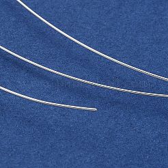 スターリングシルバーのフルハードワイヤー925本  ラウンド  銀  26ゲージ  0.4mm&nbsp;STER-Z006-01B