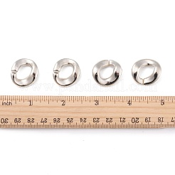 CCBプラスチックビーズ  リング  ニッケルカーラ  約21.5mm長  23 mm幅  厚さ3.5mm  穴：12x10mm&nbsp;PCCBH-271Y