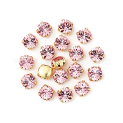 プレシオサ® マキシマ クリスタル 縫い付けカップ  チェコクリスタル  真鍮製爪付き台座付き  719 37 081 チャトン（丸）  ゴールドカラー  ライトローズ70020個  ss39（8.15~8.4mm）&nbsp;Y-PRC-SS39-70020-G