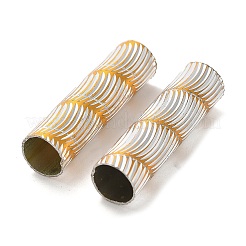 ラックメッキアルミビーズ  長持ちメッキ  コラム  ミックスカラー  30x7.5mm&nbsp;ALLUM-R211-01P