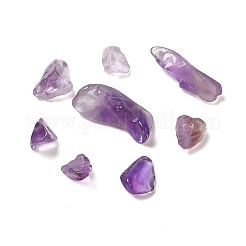 天然アメジストチップビーズ  穴なし/ドリルなし  5~18x5~8x2~6mm  約5000個/1000g&nbsp;G-Q193-02A