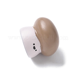 樹脂製野菜置物飾り  ホームデスクトップ装飾用  キノコ  14x15.5mm&nbsp;DJEW-E014-01H