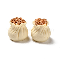 不透明樹脂模造食品デコデンカボション  もち米団子  トウモロコシの穂の黄色  21.5x22mm&nbsp;RESI-B015-17
