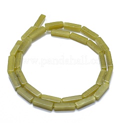 天然石翡翠ビーズ連売り  直方体の  13~14x3~5x3~4.5mm  穴：1mm  約27~29個/連  15.1~15.9インチ（38.5~40.5cm）&nbsp;G-F631-E03-03