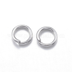 変色しにくい304ステンレススチール製オープン丸カン  ラウンド  ステンレス鋼色  24ゲージ  3x0.5mm  内径：2mm&nbsp;STAS-E147-48P