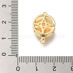 真鍮の箱留め具と樹脂  カドミウムフリー＆ニッケルフリー＆鉛フリー  フラットラウンド  18KGP本金メッキ  19x13x8mm  穴：1.6mm&nbsp;LS-KK-H480-07G