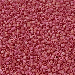 MIYUKIデリカビーズ  シリンダー  日本製シードビーズ  11/0  （db0874)マットな不透明な赤ab  1.3x1.6mm  穴：0.8mm  約2000PCS /ボトル  10 G /ボトル&nbsp;SEED-JP0008-DB0874