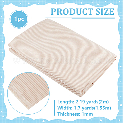 Diyの工芸品のためのポリエステル生地  服飾材料  アンティークホワイト  2000x1550x1mm&nbsp;DIY-WH0683-42B