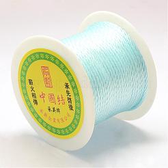 ナイロン編みコード  ライトスカイブルー  1.0mm  約49.21ヤード（45m）/ロール&nbsp;NWIR-R026-1.0mm-02