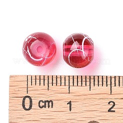 24色ガラスビーズ  ラウンド  クリスマステーマ  混合スタイル  ミックスカラー  8x7.5mm  穴：1.5mm  720個/箱&nbsp;GLAA-JP0001-12