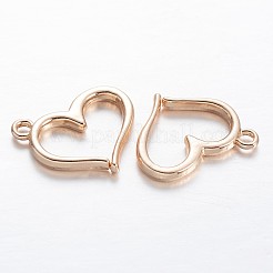 真鍮チャーム  ハート  ライトゴールド  13x15x2mm  穴：1mm&nbsp;PALLOY-L232-03LG