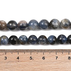 天然カヤナイト/シアナイト/ジステンビーズ連売り  ラウンド  8~8.5mm  穴：1mm  約48個/連  15.16~15.24''（38.5~38.7センチメートル）&nbsp;G-G272-A01-8mm