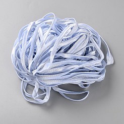 ポリエステルリボン  服装アクセサリー  ホワイト  1/4インチ（8mm）  約33ヤード/バンドル&nbsp;OCOR-WH0078-338A