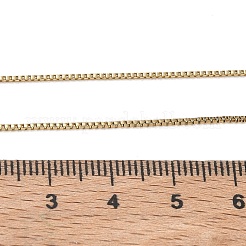 1mm 304ステンレススチール製ベネチアンチェーンネックレス 10個  イオンプレーティング（ip）  ゴールドカラー  19.69インチ（50cm）&nbsp;NJEW-G203-07G