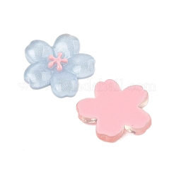 桜シリーズ 不透明樹脂カボション  ミックスカラー  28x28.5x5mm&nbsp;CRES-M037-19