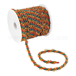 3プライコットンコード  メタリックコード  ツイストロープ  レッド  5mm  約27.34ヤード（25m）/ロール&nbsp;OCOR-WH0076-04B