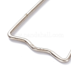 （訳あり商品）  鉄のフォトフレームブラケット  ネジ付き  ステンレス鋼色  111~150x46~51x5mm  穴：3.3mm&nbsp;ODIS-XCP0001-10P