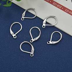 変色しにくいステンレススチールカラートーン304ステンレススチールフレンチフックピアス金具  カン付き  15x10.5mm  穴：1.2mm  ピン：0.7mm&nbsp;X-STAS-E007-3
