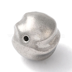 変色しない304ステンレススチールビーズ  ラウンド  ステンレス鋼色  15mm  穴：1.5mm&nbsp;STAS-I305-126P
