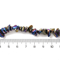 電気メッキガラスビーズセット  チップ  カラフル  2.5~6.5x3~10x4~12.5mm  穴：1mm  33.86''（86センチメートル）&nbsp;GLAA-P062-B14