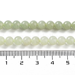 天然ネフライト翡翠/和田翡翠ビーズ連売り  ラウンド  6mm  穴：0.7~0.8mm  約108~109個/連  24.09''~24.61''（61.2~62.5センチメートル）&nbsp;G-NH0005-030B