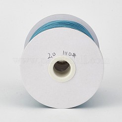 環境に優しい韓国のワックスポリエステルコード  ティール  1mm  約169.51~174.98ヤード（155~160m）/ロール&nbsp;YC-P002-1mm-1110