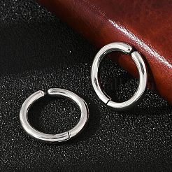 201ステンレススチールカフイヤリング  ゴールドカラー  17x2.5mm&nbsp;EJEW-C131-01C-P
