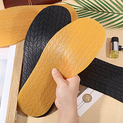2足2色滑り止めゴム靴底ヒールソール  ブーツ用の耐摩耗性の隆起した穀物修理ソールパッド  革靴  ミックスカラー  325x123x4mm  1ペア/カラー&nbsp;FIND-CA0011-05