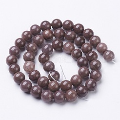 天然石ビーズ連売り  天然紫アベンチュリン  ラウンド  8mm  穴：1mm  45~47個/連  15インチ（38cm）&nbsp;X-GSR025