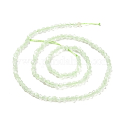 キャッツアイビーズ連売り  ラウンド  多面カット  淡緑色  3mm  穴：0.2mm  14.17インチ（36cm）  122個/連&nbsp;CE-I005-B8