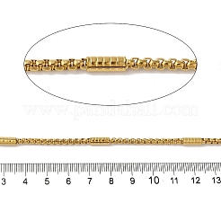 イオンプレーティング（IP）304ステンレスリンクチェーン  溶接されていない  スプールで  ゴールドカラー  2.5x3x1.5mm&nbsp;CHS-A012-03B-G