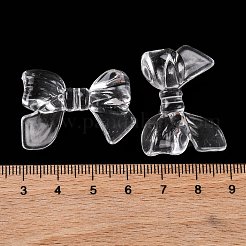 透明なアクリルビーズ  蝶結び  透明  25x33x12.5mm  穴：2mm  約227個/500g&nbsp;OACR-M011-02