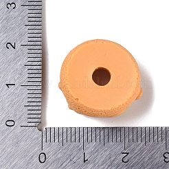 不透明樹脂模造食品デコデンカボション  パン  ドーナツ  19x20.5x10mm&nbsp;X-RESI-S395-02C