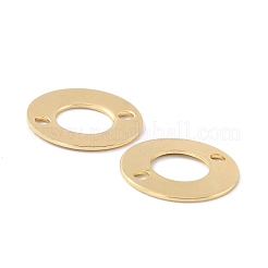 環境に優しい真鍮製リンクコネクター  カドミウムフリー＆鉛フリー  リング  18KGP本金メッキ  12x0.8mm  穴：1.5mm&nbsp;KK-C226-07G-RS
