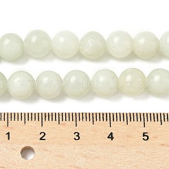 天然岫岩のヒスイのビーズ連売り  ラウンド  8.5mm  穴：1.2mm  約48個/連  15.20''（38.6センチメートル）&nbsp;G-Z085-A01-8mm