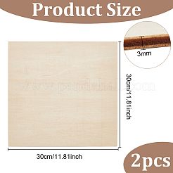 自己接着性 MDF ボード  フォトフレームアクセサリー  クラフトプロジェクト用  兆候  DIYプロジェクト  正方形  淡黄色  30x30x0.3cm&nbsp;TOOL-WH0136-86B
