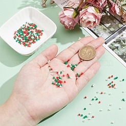 2 連売り 手作りランプワークビーズ 連売り  ディスクビーズ  カラフル  2.5x2mm  穴：1mm  約224個/連&nbsp;LAMP-NB0002-08A