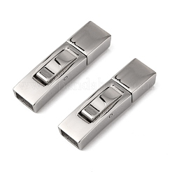 変色しにくい304ステンレススチール製バヨネット留め具  長方形  ステンレス鋼色  25x7x6mm  穴：3x5mm&nbsp;STAS-F122-34P