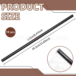 ポンポンスティック  DIYクラフト  ブラック  402x12mm&nbsp;FIND-WH0111-868B-01