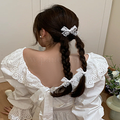 4個 2色 2ヤード ポリエステル花柄レーストリム  裁縫やアートクラフトプロジェクト用のウェーブエッジレースリボン  ミックスカラー  1-5/8インチ（42mm）  2ヤード/個  2個/カラー&nbsp;OCOR-LP0001-95