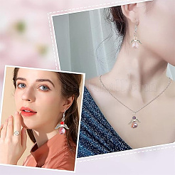 ガラスチャーム  アンティークシルバートーンの鉄の翼が付いた天使のチャーム  ミックスカラー  22~23x20x6~7mm  穴：2mm  50個/セット&nbsp;PALLOY-HY00023