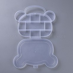 11つのコンパートメントにはプラスチック製の収納ボックスが付いています  ビーズの容器  クラフト用  ビーズ  ネイルアートラインストーン  ダイヤモンド塗装  ホワイト  6-3/8x7-7/8x1インチ（16.2x20x2.6cm）  穴：28x89mm&nbsp;LS-CON-P006-01