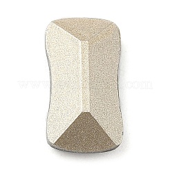 尖底&バックメッキガラスラインストーンカボション  多面カット  長方形  ミックスカラー  14x8x5mm&nbsp;GLAA-B012-59B