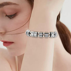 非磁性合成ヘマタイトビーズ100個  半円  ブラック  13x7x6mm  穴：2mm&nbsp;G-BBC0001-59