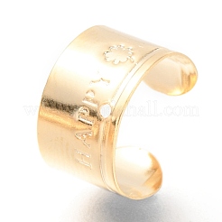 304ステンレススチール製イヤーカフ金具  ゴールドカラー  11x7mm  穴：1mm&nbsp;STAS-H151-11G