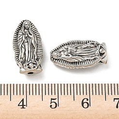 宗教合金ビーズ  女神  アンティークシルバー  18.5x10x6mm  穴：1.6mm  約332個/1000g&nbsp;FIND-E051-14AS-02