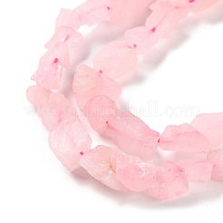 生の粗い天然のクォーツビーズ連売り  ナゲット  4~11x4.5~14.5x4.5~14.5mm  穴：0.8mm  約41~43個/連  15.35~15.94''（39~40.5センチメートル）&nbsp;G-B065-C01