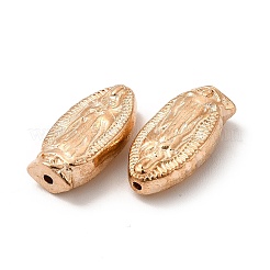 合金ビーズ  聖母マリア模様と楕円  ライトゴールド  18x9x5mm  穴：1.2mm&nbsp;FIND-G048-34KCG